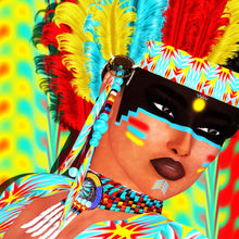 Lade das Bild in den Galerie-Viewer, Poster Amerikanischer Ureinwohner Digital Art Quadrat
