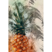 Lade das Bild in den Galerie-Viewer, Leinwandbild Ananas Abstrakt Hochformat
