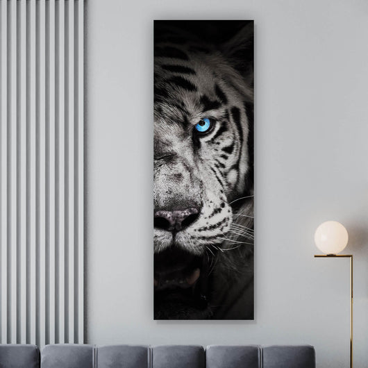 Acrylglasbild Anmutiger Tiger Panorama Hoch