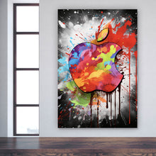 Lade das Bild in den Galerie-Viewer, Poster Apfel Logo Modern Art Hochformat

