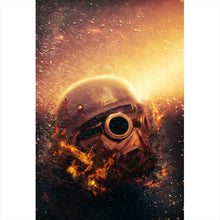 Lade das Bild in den Galerie-Viewer, Acrylglasbild Apokalypse Krieger Hochformat
