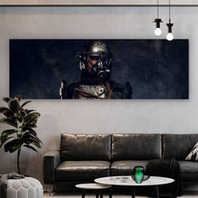 Lade das Bild in den Galerie-Viewer, Aluminiumbild gebürstet Apokalytischer Soldat Panorama
