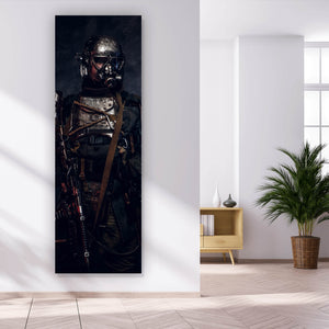 Acrylglasbild Apokalytischer Soldat Panorama Hoch
