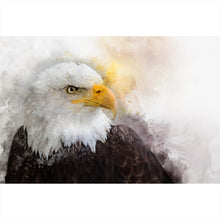 Lade das Bild in den Galerie-Viewer, Acrylglasbild Aquarell eines Adlers Querformat
