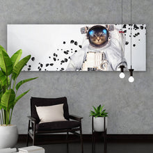 Lade das Bild in den Galerie-Viewer, Aluminiumbild Astro Cat Modern Art Panorama
