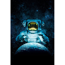 Lade das Bild in den Galerie-Viewer, Aluminiumbild Astronaut in der Galaxie Hochformat
