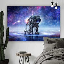 Lade das Bild in den Galerie-Viewer, Poster Astronaut in der Galaxie No.1 Querformat
