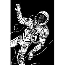 Lade das Bild in den Galerie-Viewer, Aluminiumbild Astronaut Need More Space Hochformat
