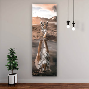 Poster Baby Tiger Panorama Hoch