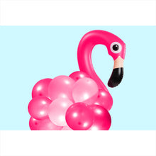 Lade das Bild in den Galerie-Viewer, Aluminiumbild gebürstet Ballon Flamingo Querformat

