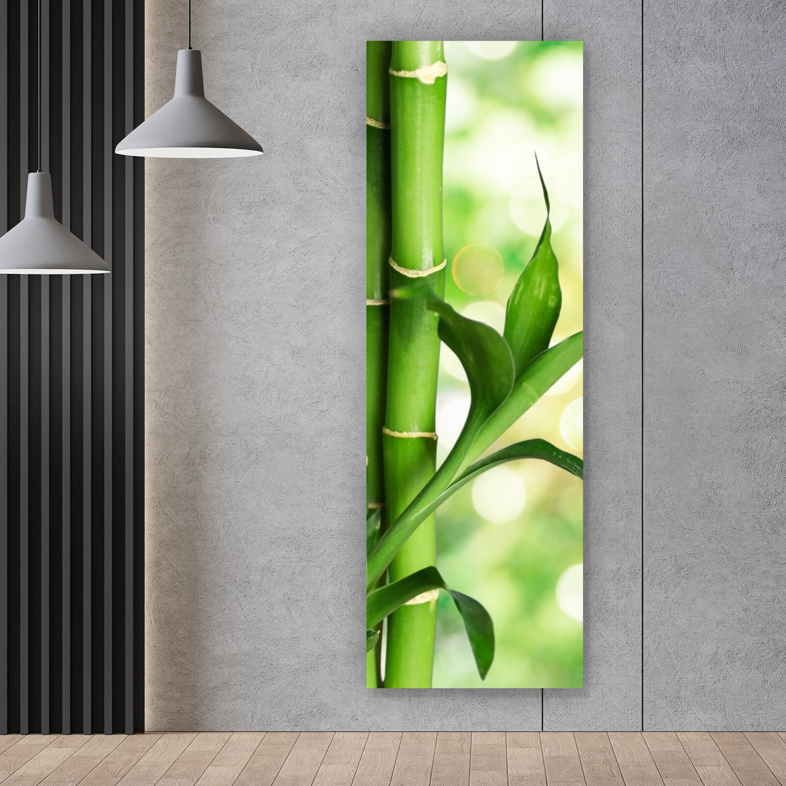 bambus wandbild Leinwandbild Bambus Stiele Panorama Hoch