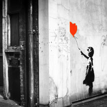 Lade das Bild in den Galerie-Viewer, Poster Banksy - Ballon Girl No. 2 Quadrat
