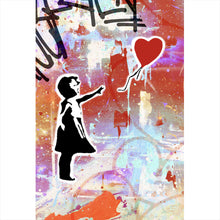 Lade das Bild in den Galerie-Viewer, Poster Banksy - Ballon Girl No.4 Hochformat
