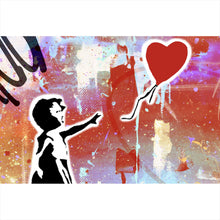 Lade das Bild in den Galerie-Viewer, Poster Banksy - Ballon Girl No.4 Querformat
