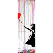 Lade das Bild in den Galerie-Viewer, Poster Banksy - Ballon Girl Panorama Hoch

