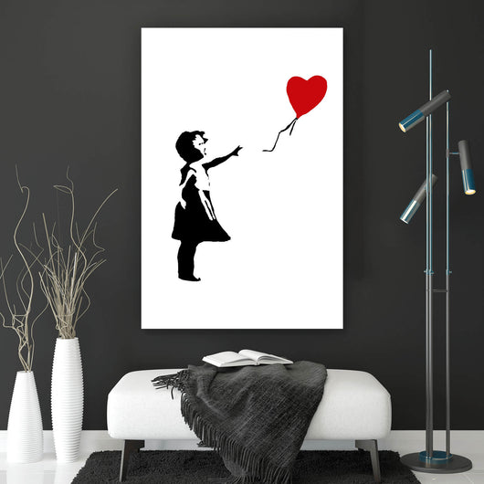 Acrylglasbild Banksy - Ballon Girl No.3 Hochformat