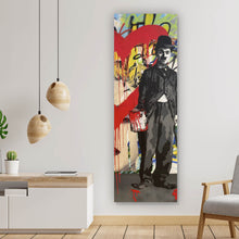 Lade das Bild in den Galerie-Viewer, Poster Banksy - Charlie Chaplin Panorama Hoch
