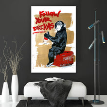 Lade das Bild in den Galerie-Viewer, Poster Banksy - Follow Your Dreams Hochformat
