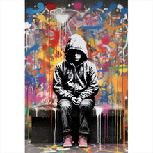 Lade das Bild in den Galerie-Viewer, Poster Banksy Kind Abstrakt Hochformat
