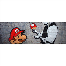 Lade das Bild in den Galerie-Viewer, Poster Banksy - Mario´s Mushrooms Panorama

