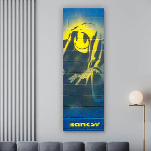 Poster Banksy - Smiley Panorama Hoch