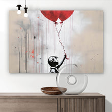 Lade das Bild in den Galerie-Viewer, Acrylglasbild Banksy Ballon Girl Modern Art Querformat
