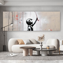 Lade das Bild in den Galerie-Viewer, Spannrahmenbild Banksy Ballon Girl Modern Art Panorama
