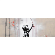 Lade das Bild in den Galerie-Viewer, Leinwandbild Banksy Ballon Girl Modern Art Panorama
