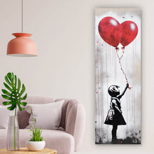 Lade das Bild in den Galerie-Viewer, Poster Banksy Ballon Girl Modern Art Panorama Hoch
