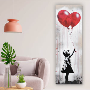 Poster Banksy Ballon Girl Modern Art Panorama Hoch