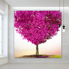 Lade das Bild in den Galerie-Viewer, Leinwandbild Baum der Liebe Quadrat
