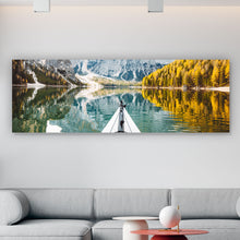 Lade das Bild in den Galerie-Viewer, Aluminiumbild gebürstet Beautiful Lake Panorama
