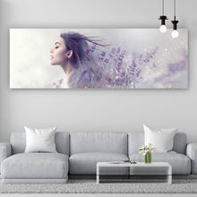 Lade das Bild in den Galerie-Viewer, Aluminiumbild Beautiful Lavendel Panorama
