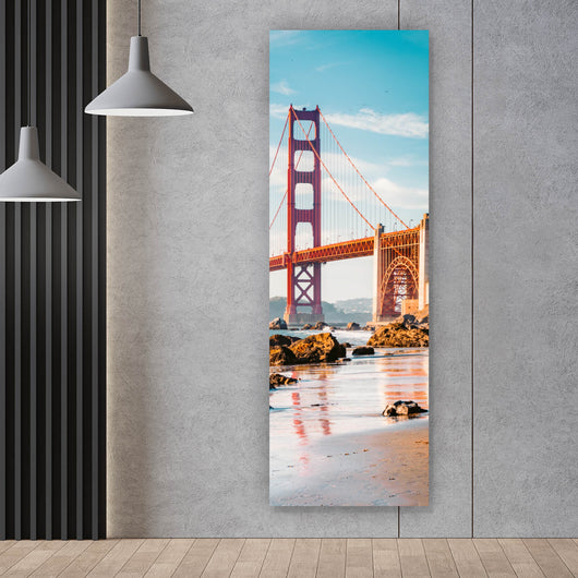 Poster Golden Gate Bridge Panorama Hoch
