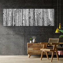 Lade das Bild in den Galerie-Viewer, Aluminiumbild Birkenwald Panorama
