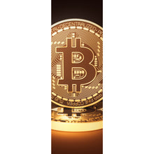 Lade das Bild in den Galerie-Viewer, Aluminiumbild Bitcoin Münzen Panorama Hoch
