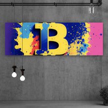 Lade das Bild in den Galerie-Viewer, Aluminiumbild Bitcoin Pop Art Panorama
