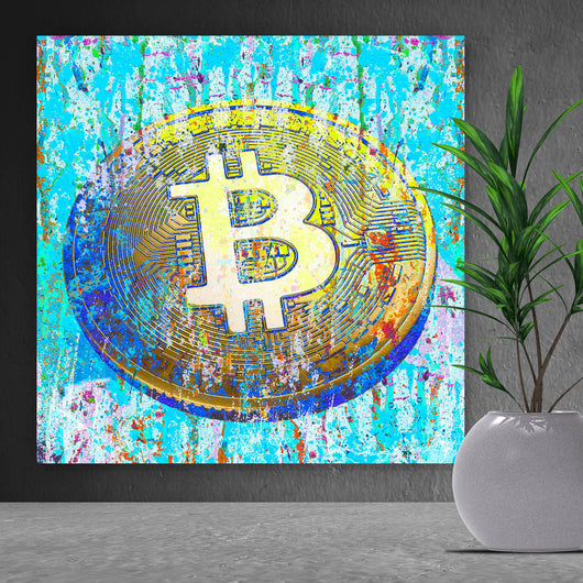 Poster Bitcoin Quadrat