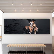 Lade das Bild in den Galerie-Viewer, Spannrahmenbild Blonde La Catrina Panorama
