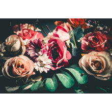 Lade das Bild in den Galerie-Viewer, Spannrahmenbild Blumenstrauß Vintage Querformat
