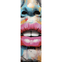 Lade das Bild in den Galerie-Viewer, Aluminiumbild Blutige Lippen Pop Art Panorama Hoch
