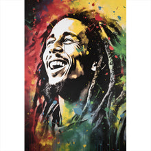 Lade das Bild in den Galerie-Viewer, Spannrahmenbild Bob Marley Aquarell Hochformat
