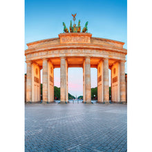 Lade das Bild in den Galerie-Viewer, Aluminiumbild gebürstet Brandenburger Tor Wahrzeichen Hochformat

