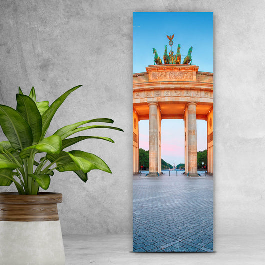 Spannrahmenbild Brandenburger Tor Wahrzeichen Panorama Hoch