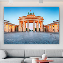 Lade das Bild in den Galerie-Viewer, Aluminiumbild gebürstet Brandenburger Tor Wahrzeichen Querformat
