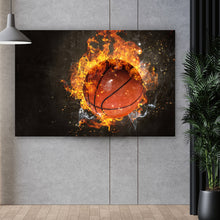 Lade das Bild in den Galerie-Viewer, Acrylglasbild Brennender Basketball No.1 Querformat

