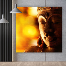 Lade das Bild in den Galerie-Viewer, Poster Bronze Buddha Statue Quadrat
