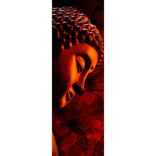 Lade das Bild in den Galerie-Viewer, Aluminiumbild Bronze Zen Buddha Panorama Hoch

