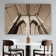 Lade das Bild in den Galerie-Viewer, Aluminiumbild Brooklyn Brücke Querformat
