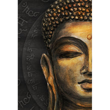 Lade das Bild in den Galerie-Viewer, Leinwandbild Buddha Braun Hochformat
